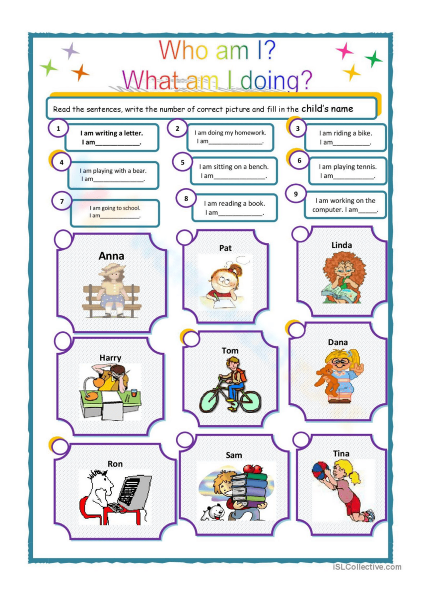 Printable 3rd Grade Who Am I Worksheets
