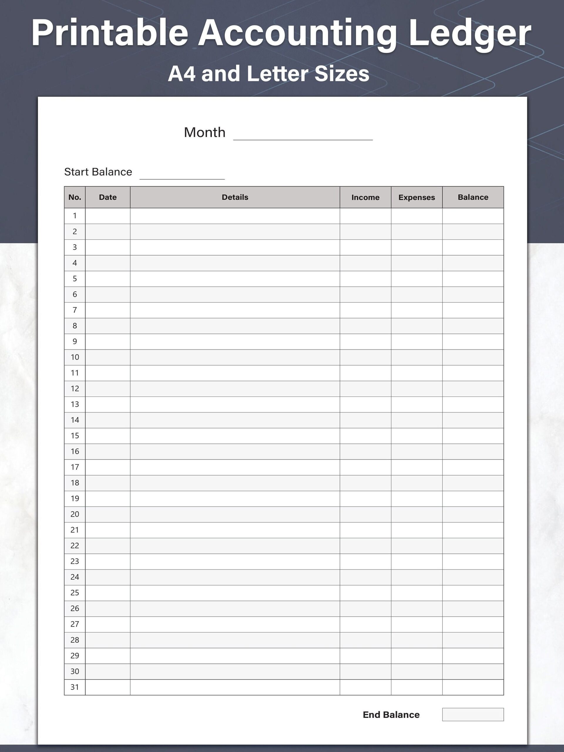 Printable Accounting Ledger Money Tracker And General Ledger Sheets Accounts Receivable Ideal For Small Business Bookkeeping Template Etsy Finland