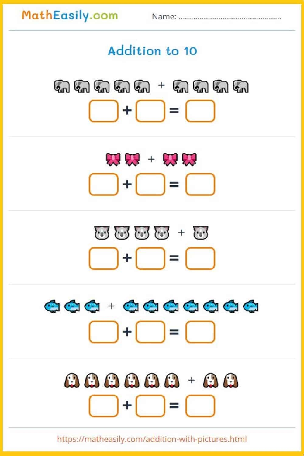 Printable Addition Worksheets PDF Free Download Printable Addition Worksheets PDF Free Download