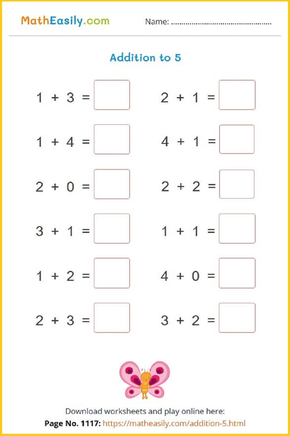 Printable Addition Worksheets PDF Free Download Printable Addition Worksheets PDF Free Download