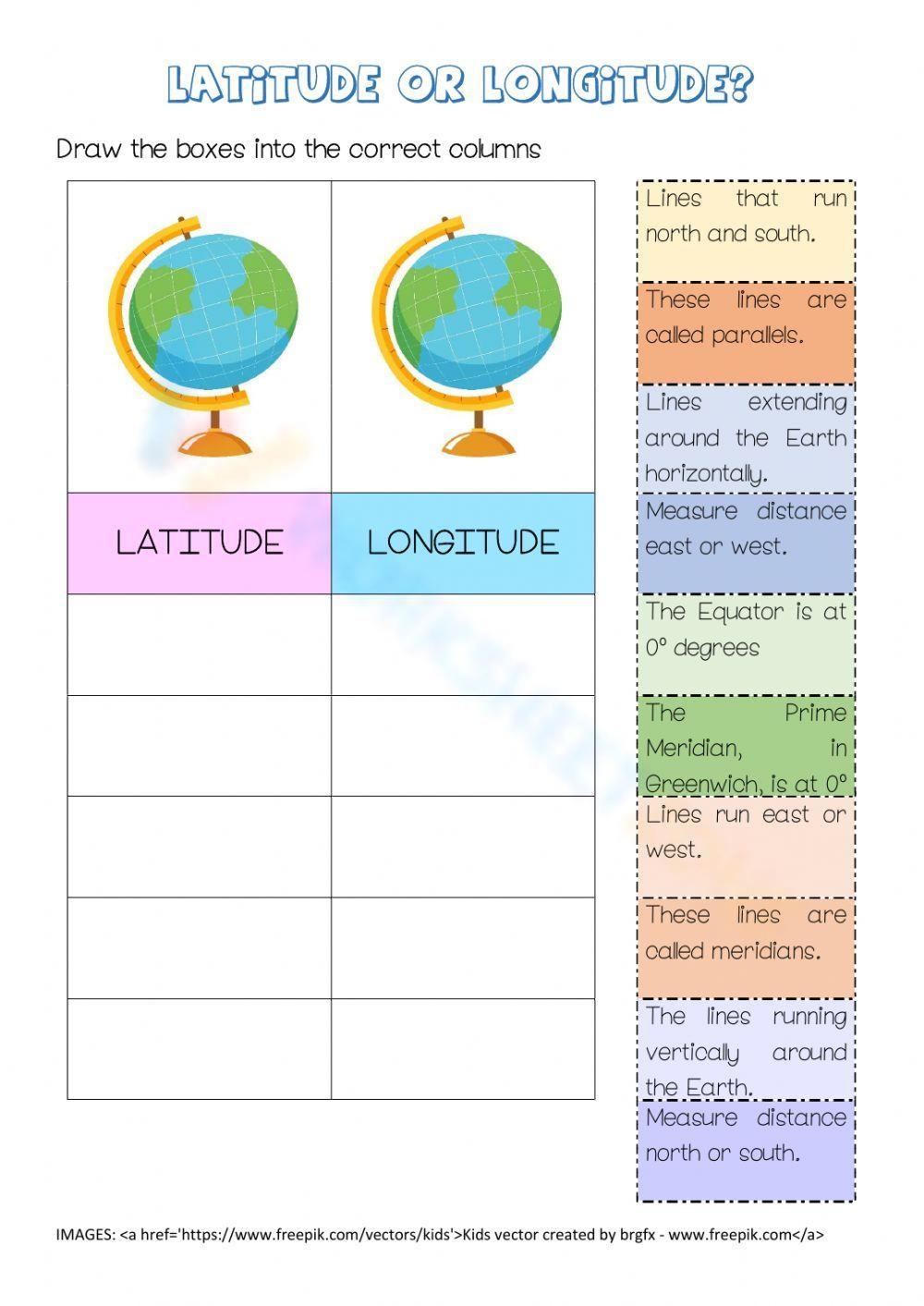 Printable Latitude And Longitude Worksheets 76 Longitude Latitude Ideas Map Skills Social Studies 6th Grade Social Studies