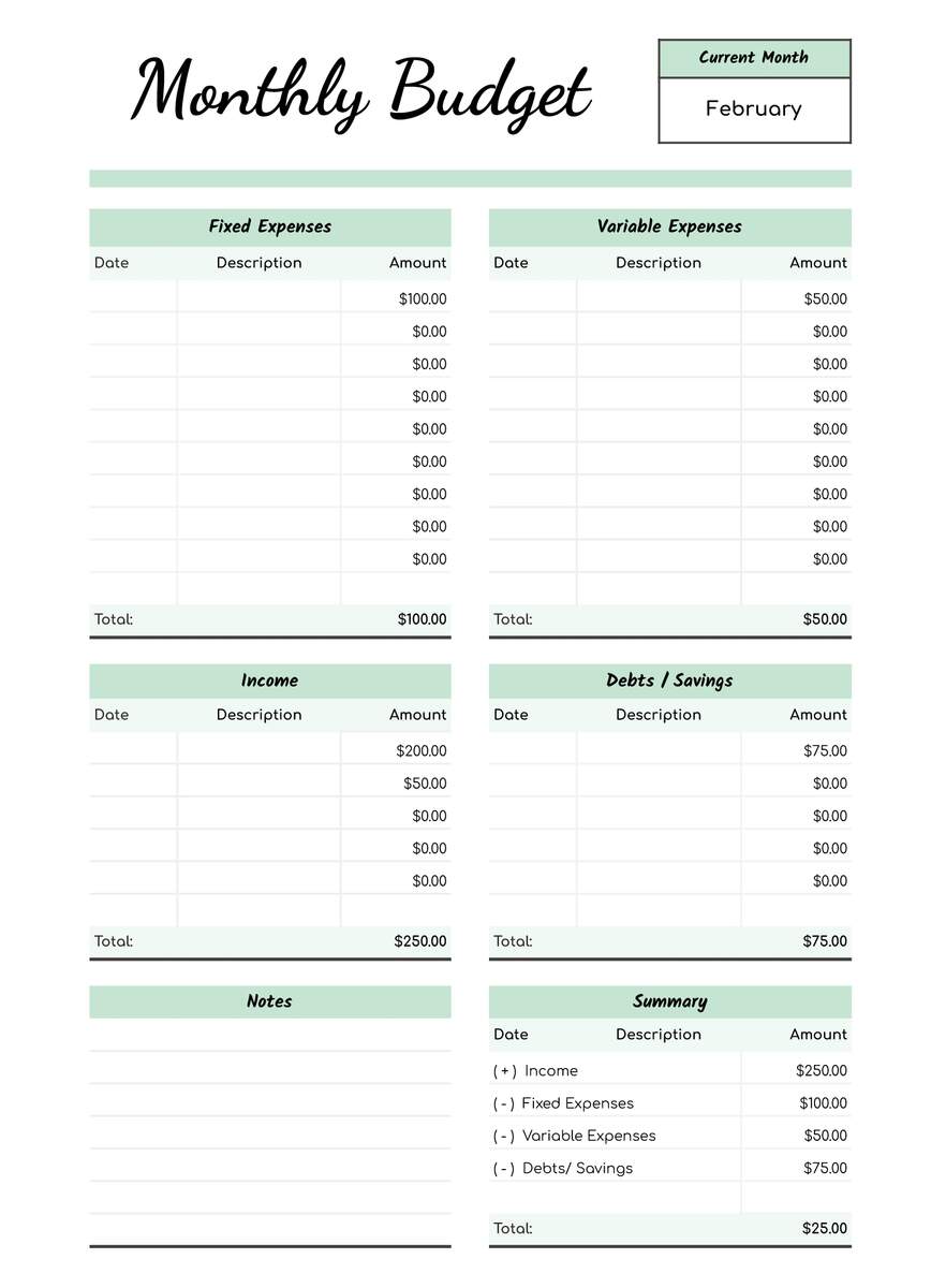 Printable Monthly Budget Free Google Sheets Excel Template Gdoc Io Printable Monthly Budget Free Google Sheets Excel Template Gdoc Io