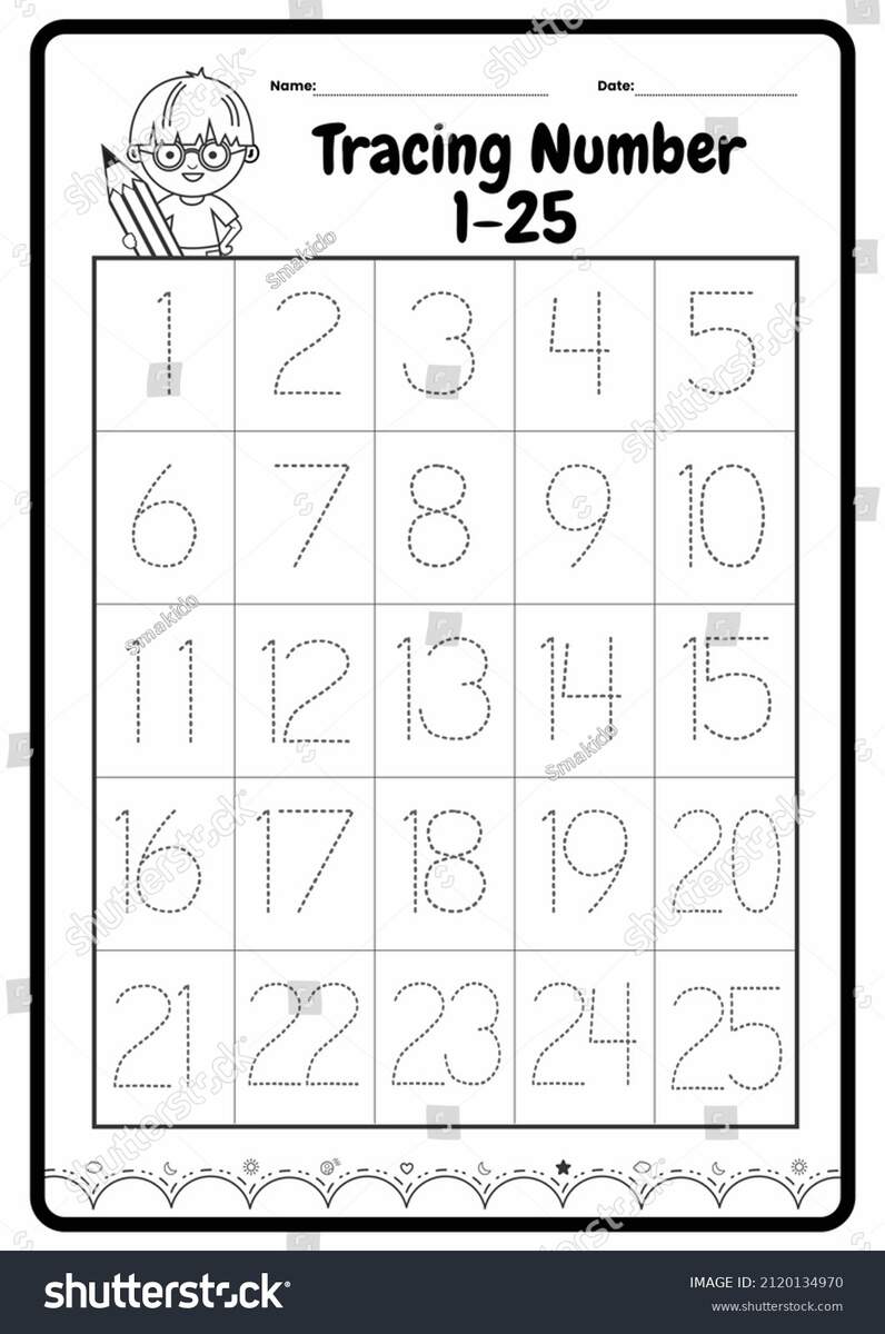 Printable Number Tracing Worksheet Kindergarten Preschoolers Stock Illustration 2120134970 Shutterstock Printable Number Tracing Worksheet Kindergarten Preschoolers Stock Illustration 2120134970 Shutterstock