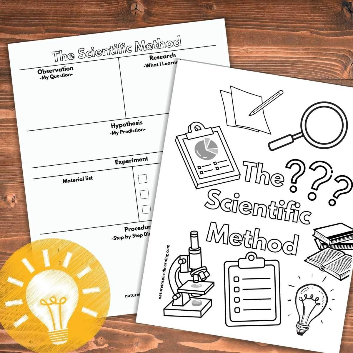 Printable Scientific Method Worksheets Nature Inspired Learning Free Scientific Method Worksheet For Kids The Activity Mom