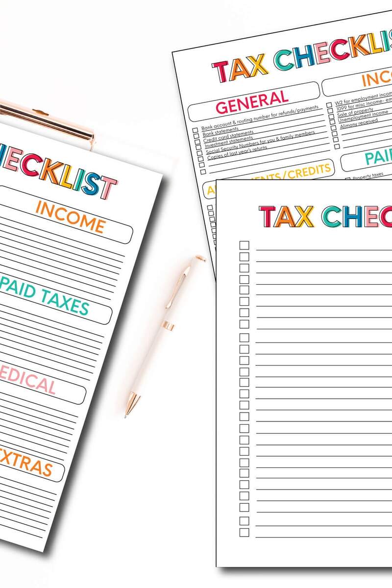 Printable Tax Forms For Your Budget Binder Printable Tax Forms For Your Budget Binder