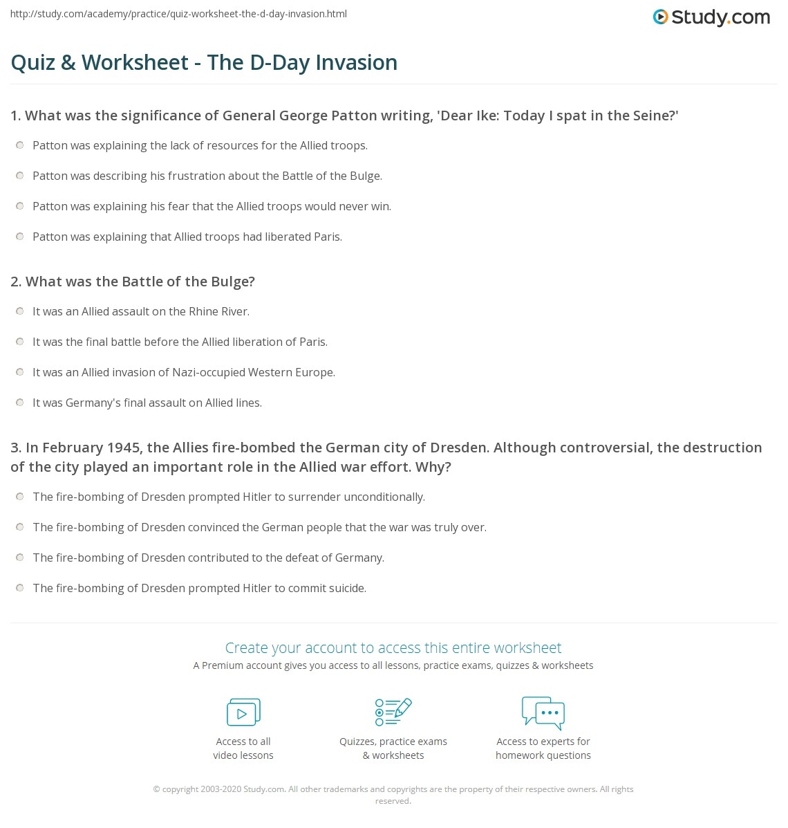 Quiz Worksheet The D Day Invasion Study D Day Prayer Franklin D Roosevelt Radio Address Print Copywork Made By Teachers