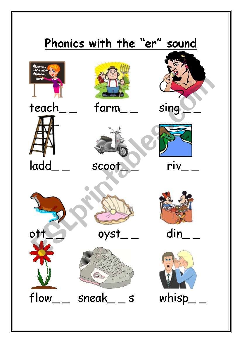 R Controled Vowel ER Sound Words With Pictures Worksheet PDF Worksheets Library R Controled Vowel ER Sound Words With Pictures Worksheet PDF Worksheets Library