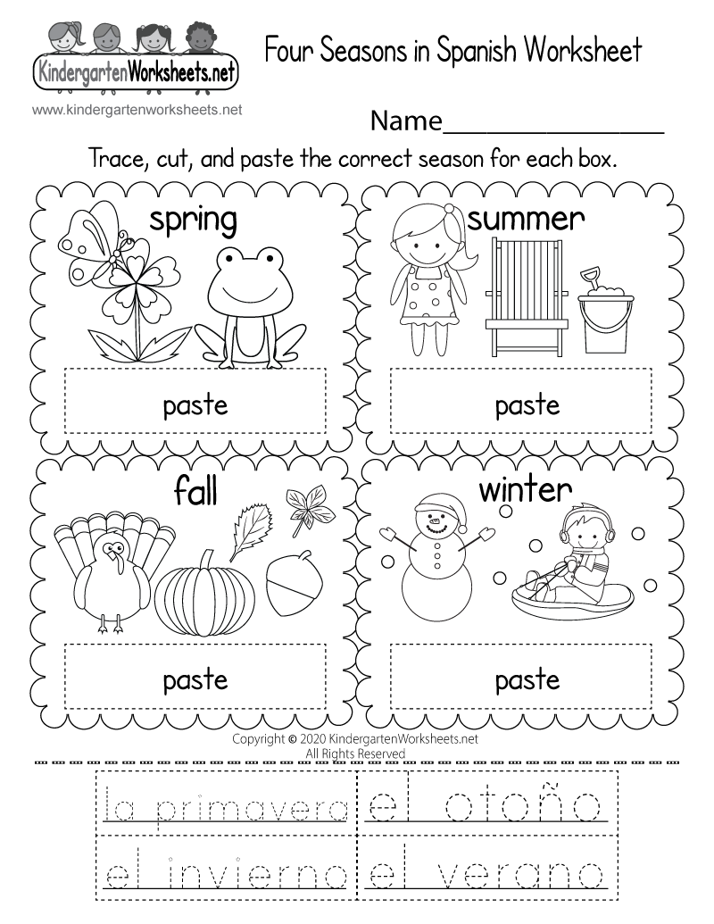 Months Of The Year Worksheets For Kids