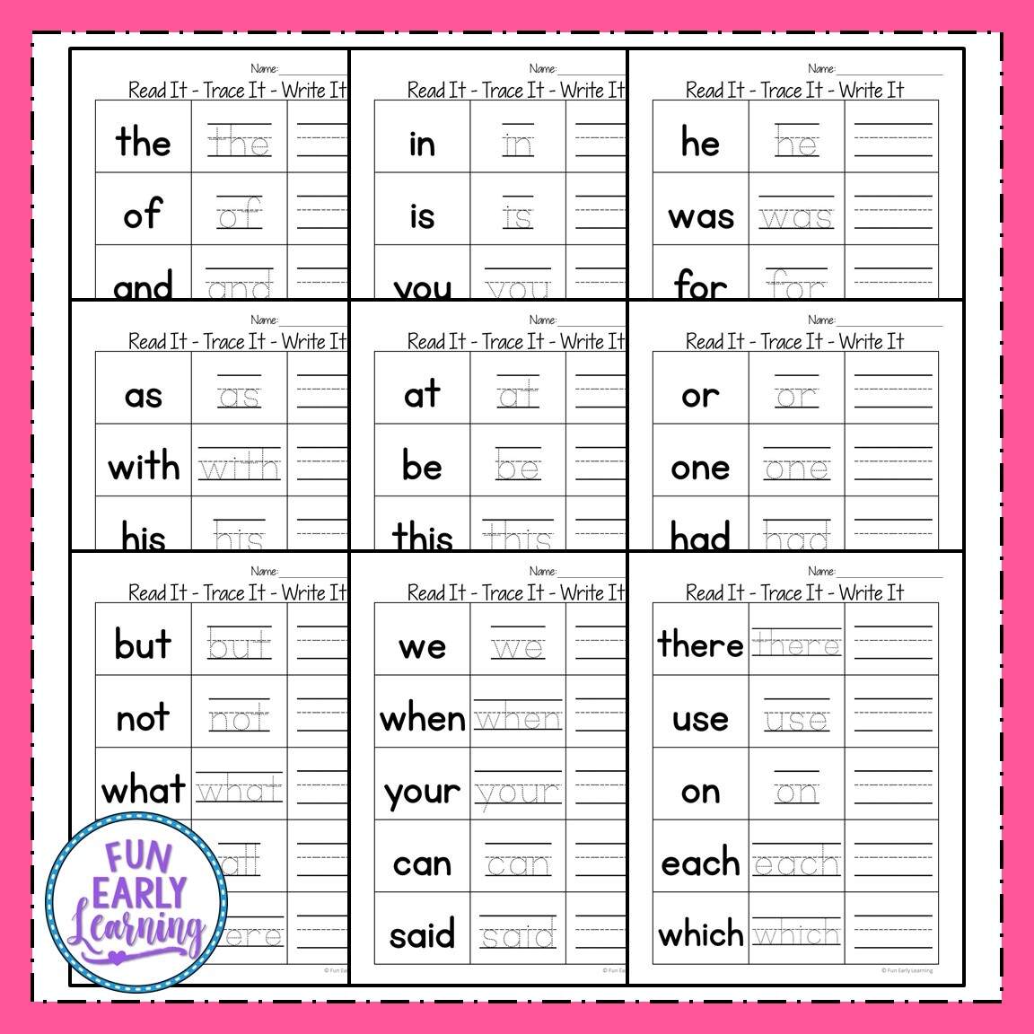 Again Sight Word Worksheet Kindergarten Made By Teachers