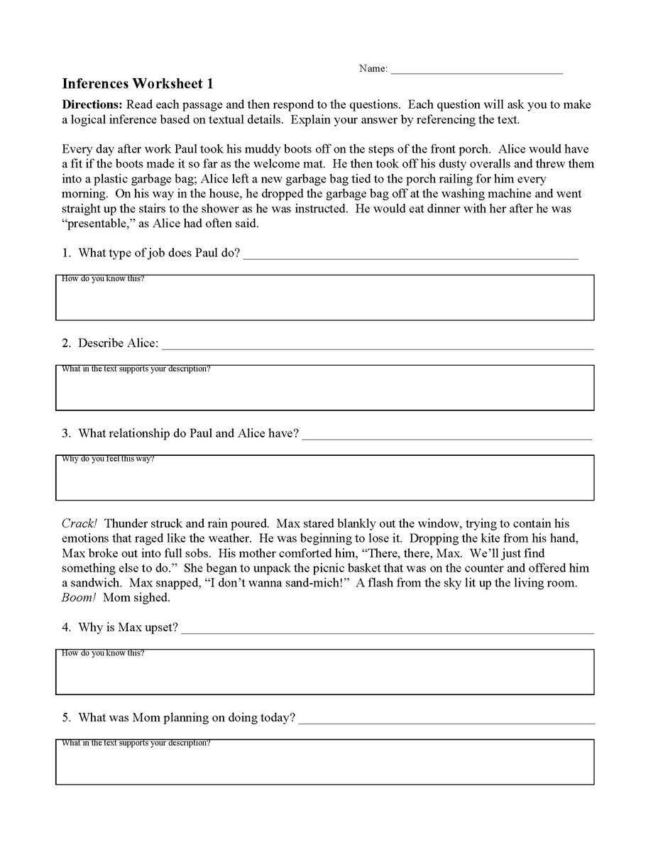 Reading Comprehension Worksheets Online Or Printable