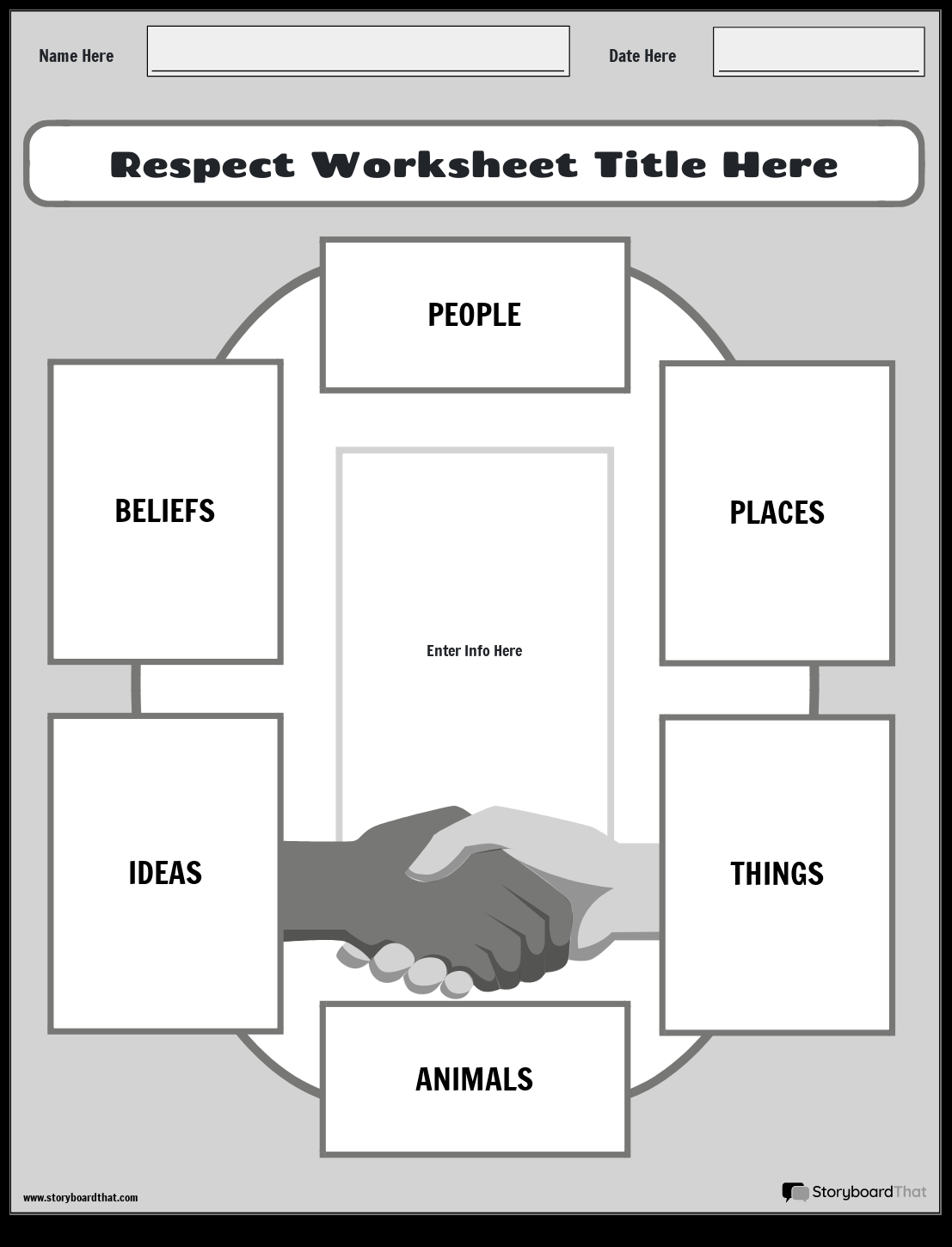Respect Worksheets Create Customize With Storyboard That Respect Worksheets Create Customize With Storyboard That