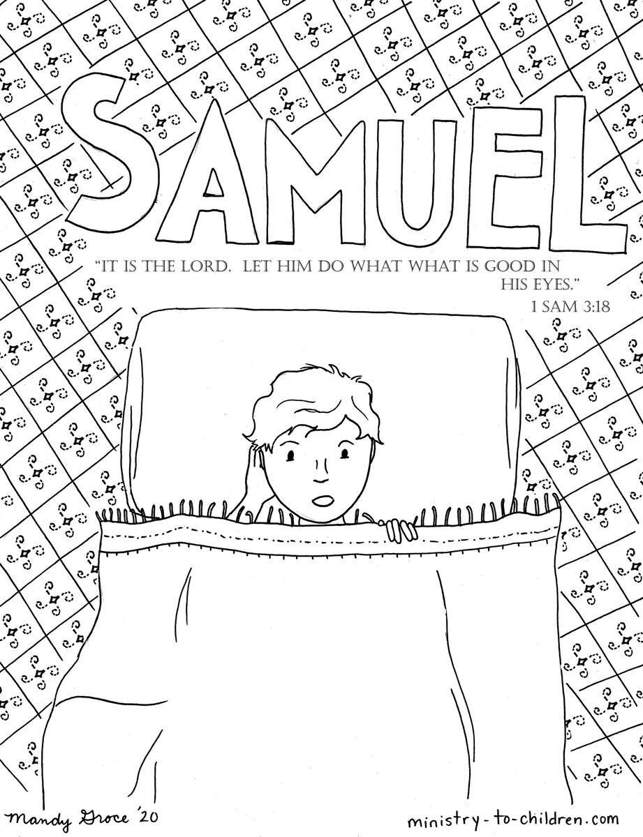 Samuel Hears God s Calling Coloring Page Ministry To Children