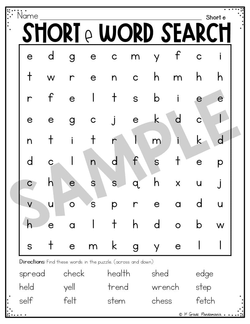 Short E Worksheets Phonics Activities 1st Grade Pandamania Short E Worksheets Phonics Activities 1st Grade Pandamania