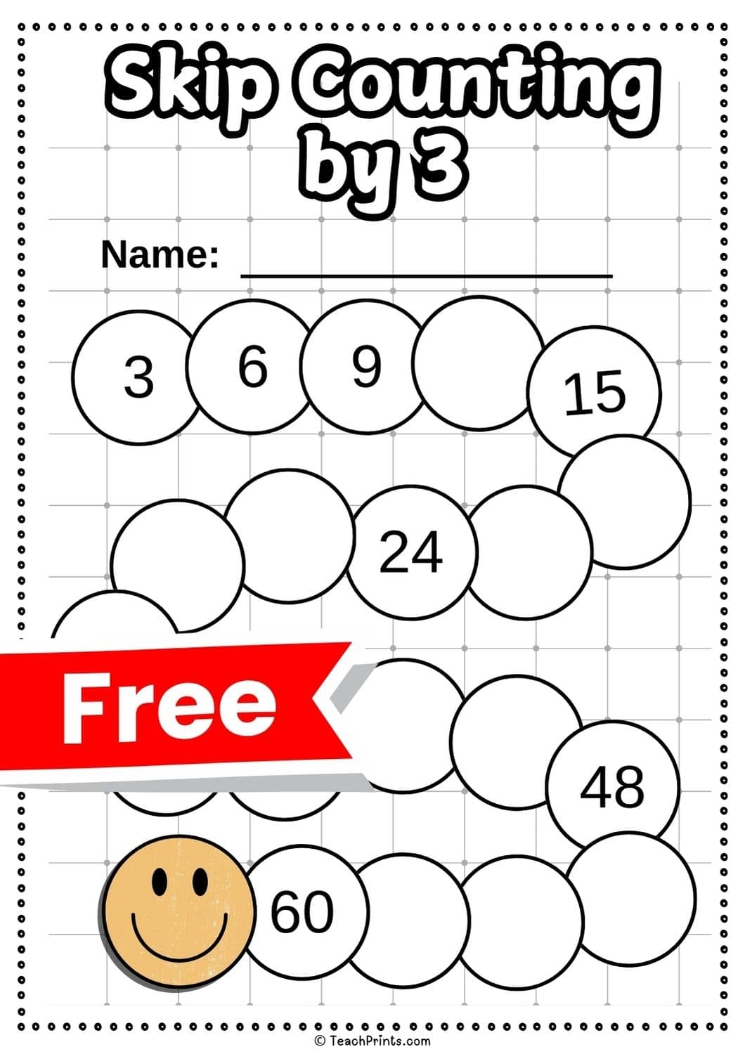 Skip Counting By 3 Worksheets Free Printable Pdfs Teach Prints