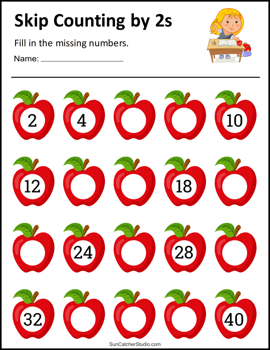 Skip Counting Worksheets And Charts Free Printables Lettering SVG Files Tools Apps Counting By 2s Worksheets