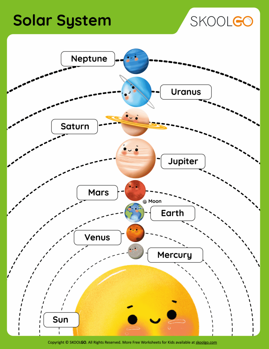 Free Solar System Worksheets For Kids Adanna Dill