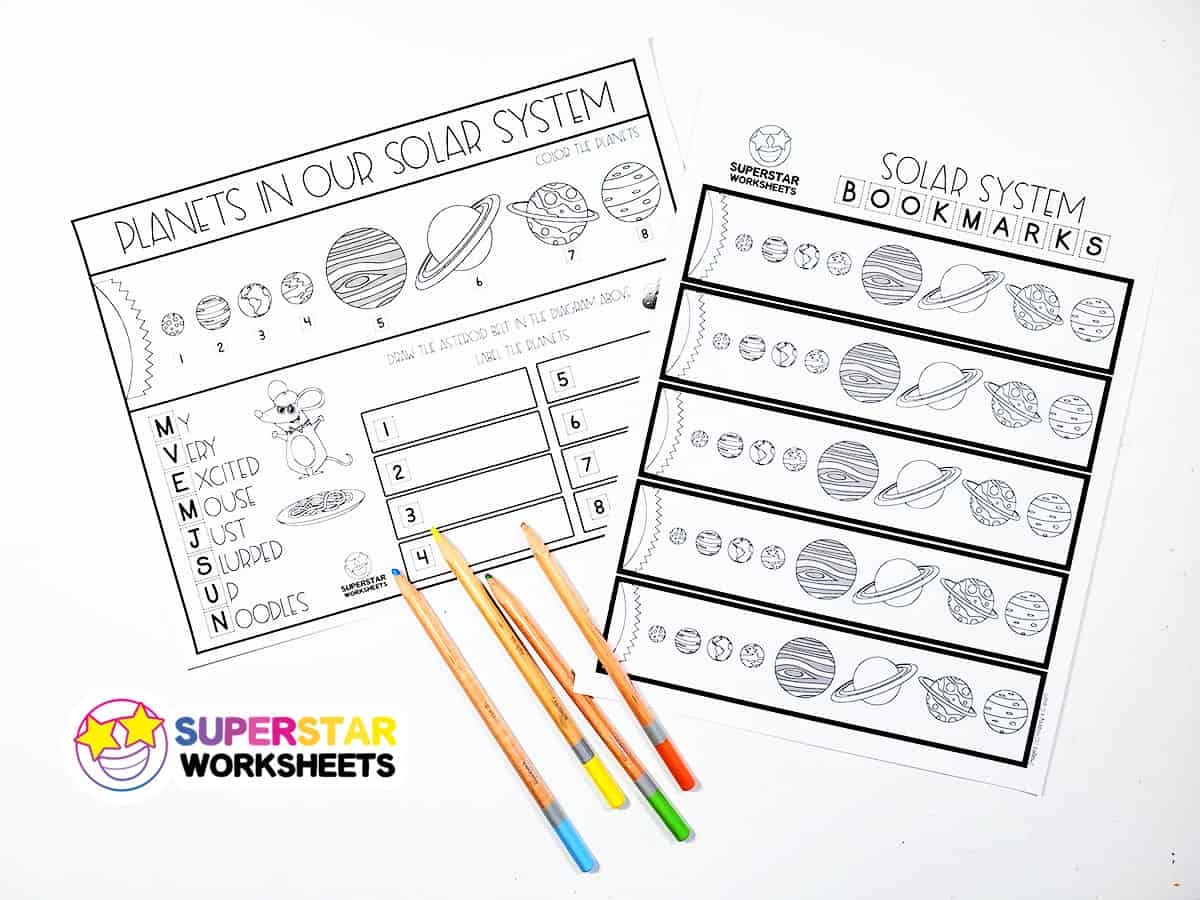 Solar System Worksheets Superstar Worksheets