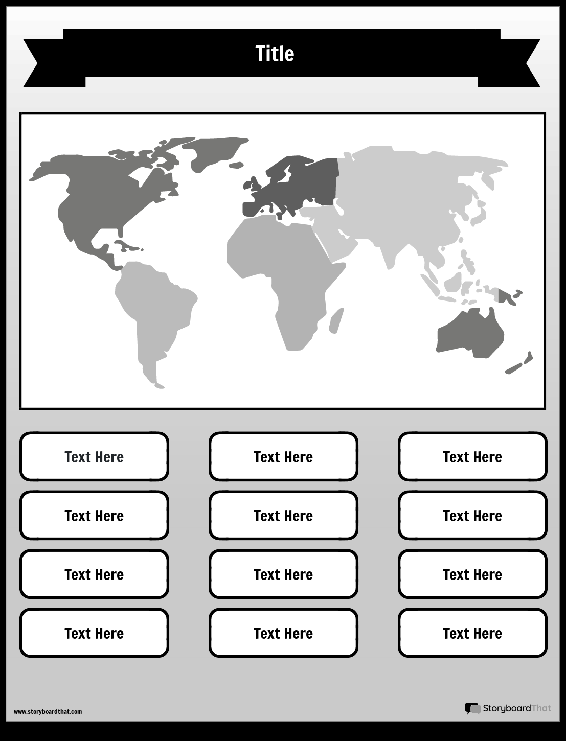 Storyboard That Free Continents Worksheets For Geography