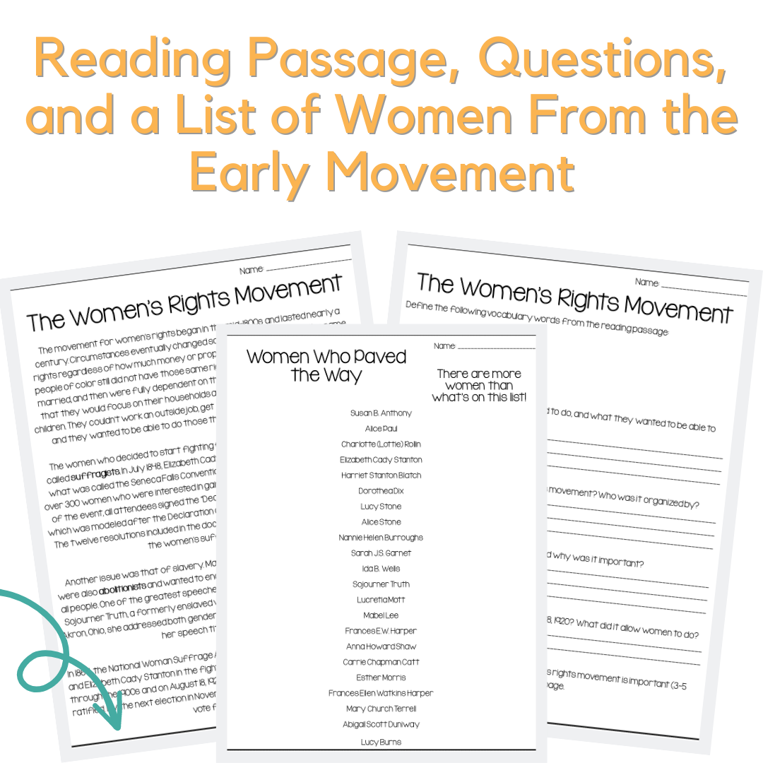 Suffrage Movement In America 2 For 1 Project Made By Teachers Suffrage Movement In America 2 For 1 Project Made By Teachers