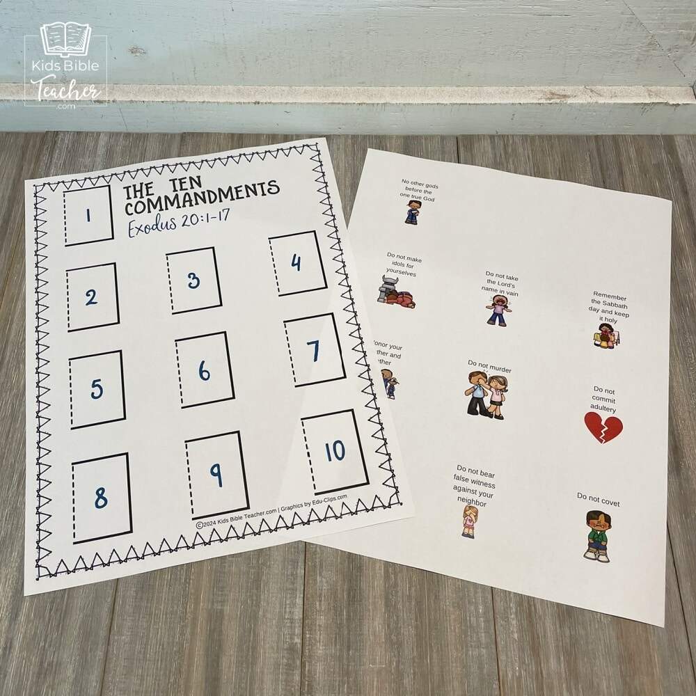 Ten Commandments Craft For Kids