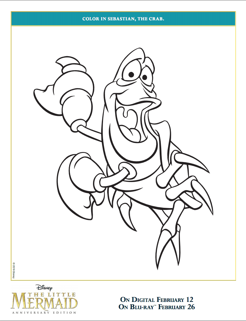The Little Mermaid Free Activity Sheets And Coloring Pages The Little Mermaid Free Activity Sheets And Coloring Pages