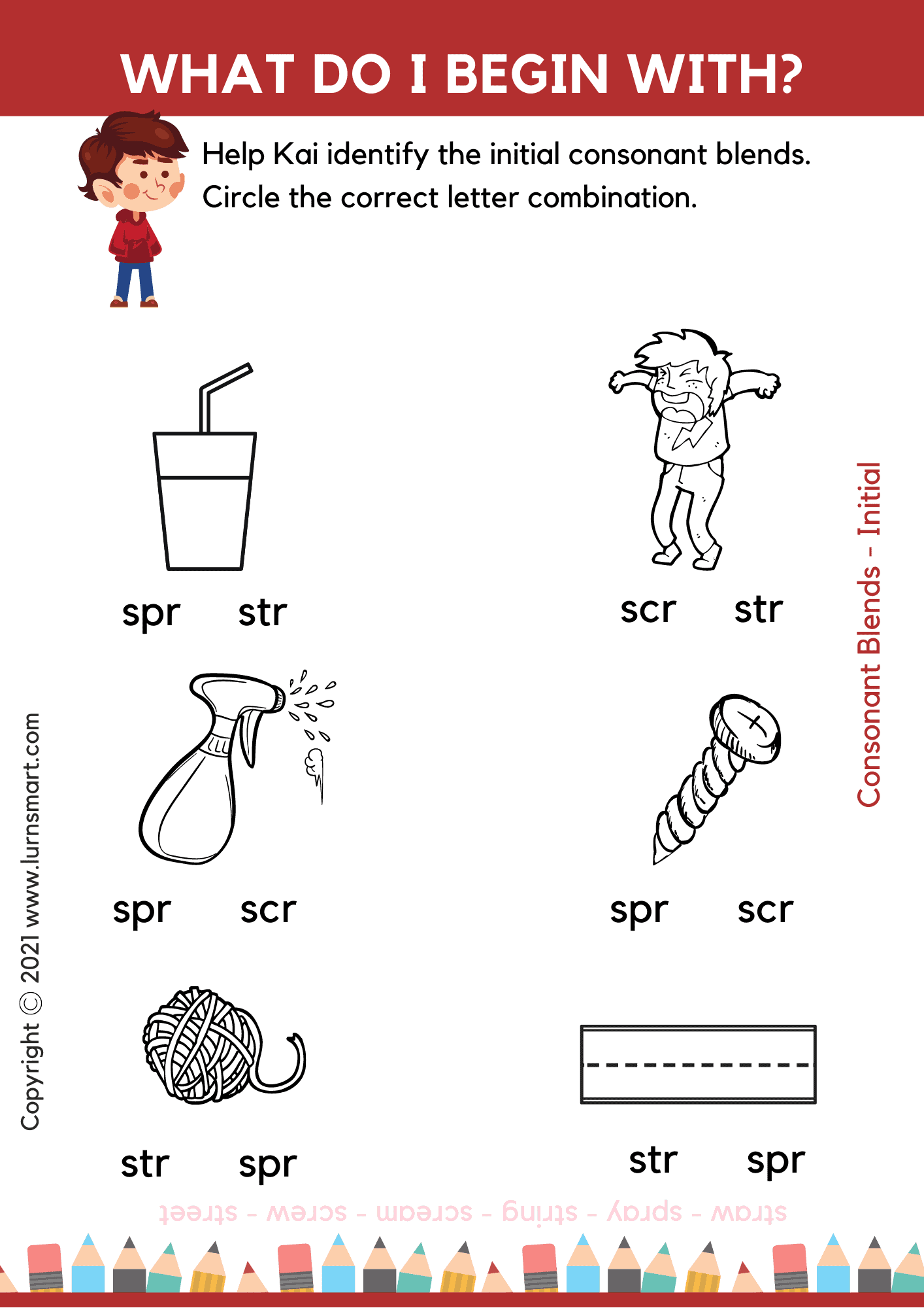 Three Letter Blend Worksheet Worksheets Library