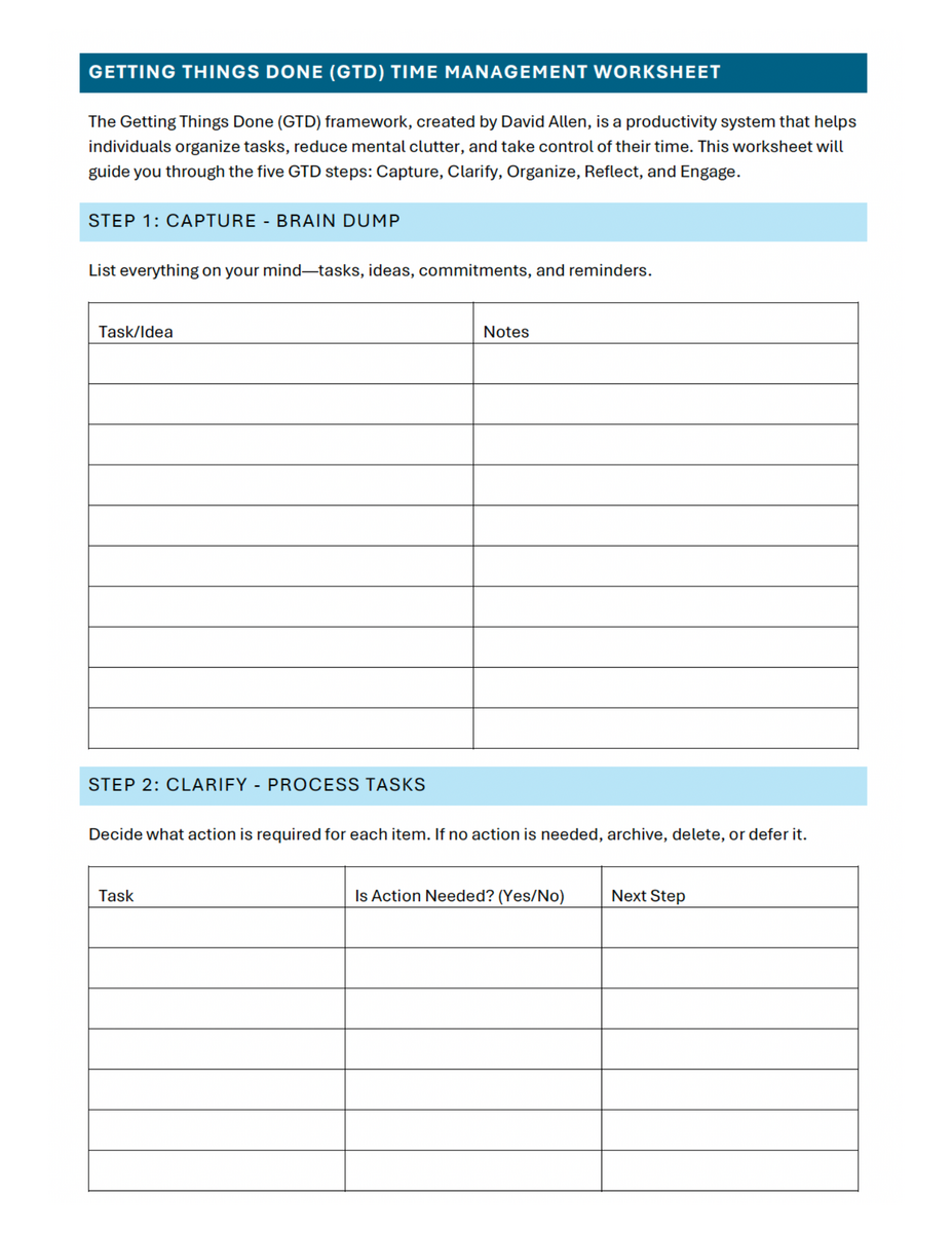 12 Time Management Worksheet For Students Adults Develop Good Habits