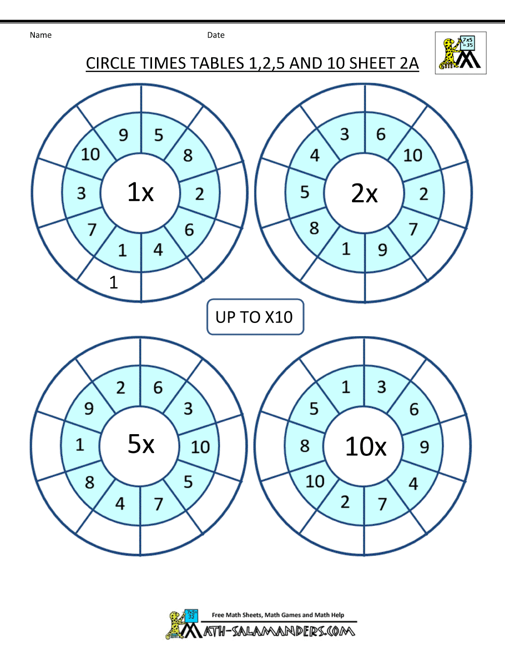Times Tables Worksheets Circles 1 To 10 Times Tables Times Tables Worksheets Circles 1 To 10 Times Tables