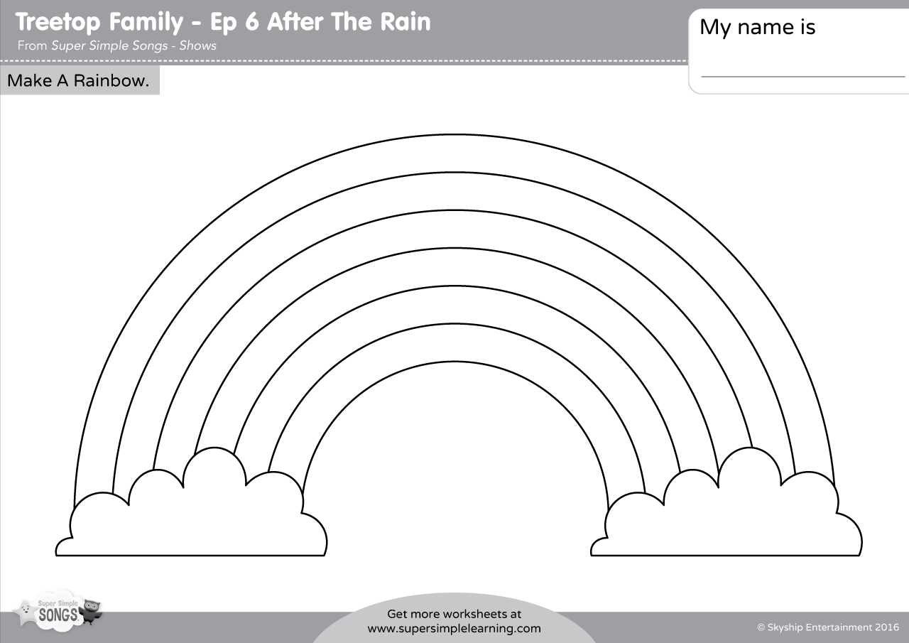 Treetop Family Make A Rainbow Super Simple Rainbow Find And Color The Number Worksheets