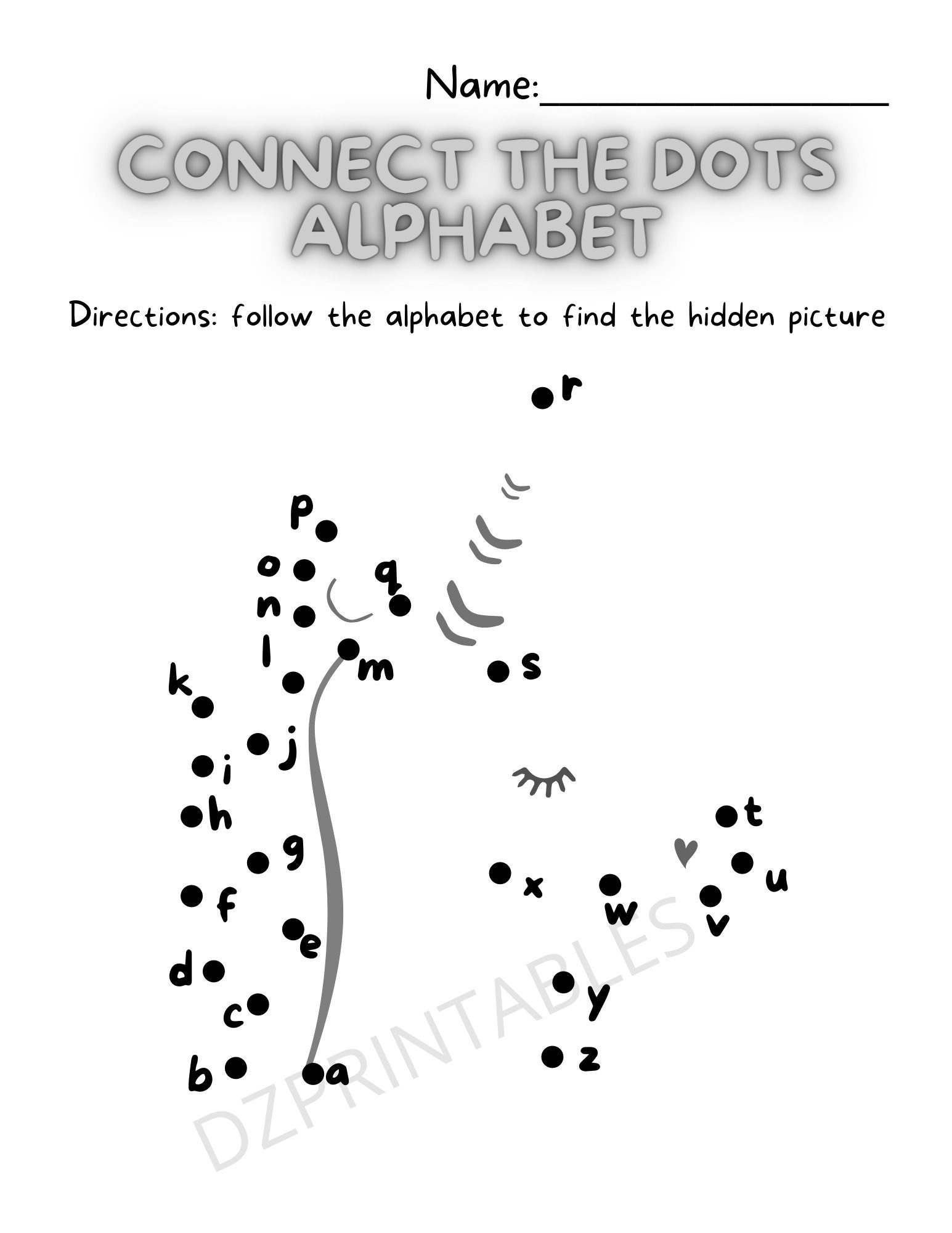 Unicorn Connect The Dots Alphabet Letters Printable Etsy Unicorn Connect The Dots Alphabet Letters Printable Etsy