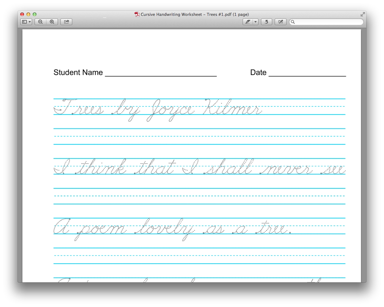 Free Custom Printable Handwriting Worksheet Templates Canva
