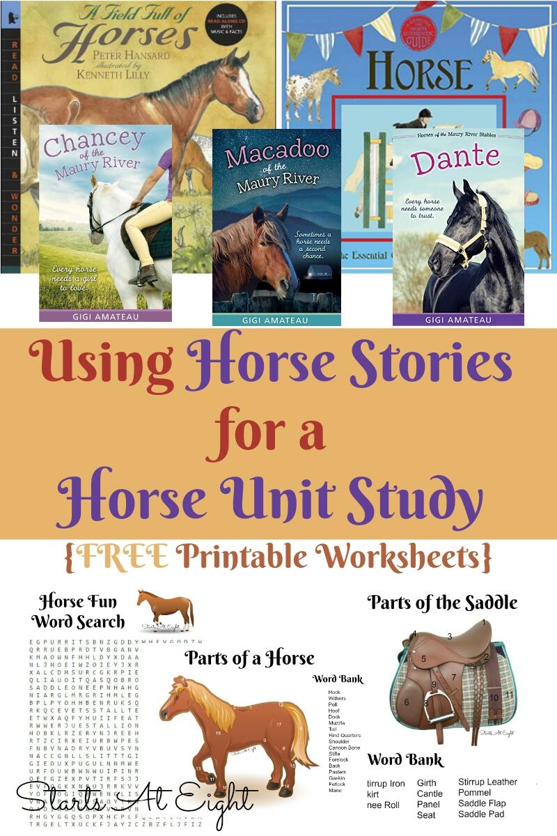 Using Horse Stories For A Horse Unit Study FREE Printable Worksheets StartsAtEight Using Horse Stories For A Horse Unit Study FREE Printable Worksheets StartsAtEight