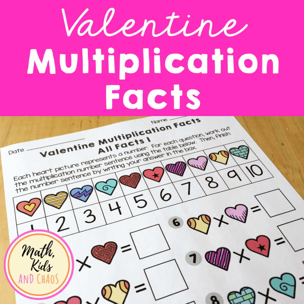 Valentine Multiplication Worksheets Math Kids And Chaos