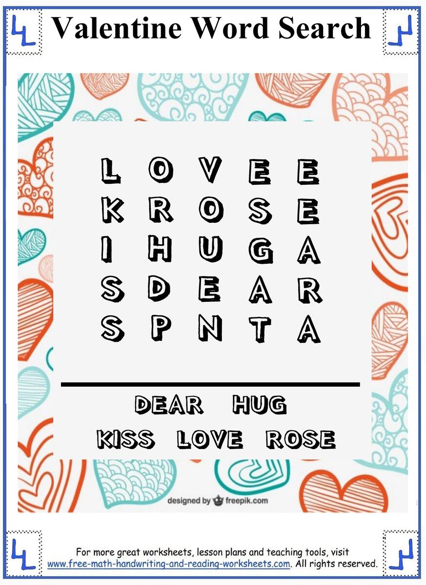 FREE Printable Valentine S Day Math Worksheets