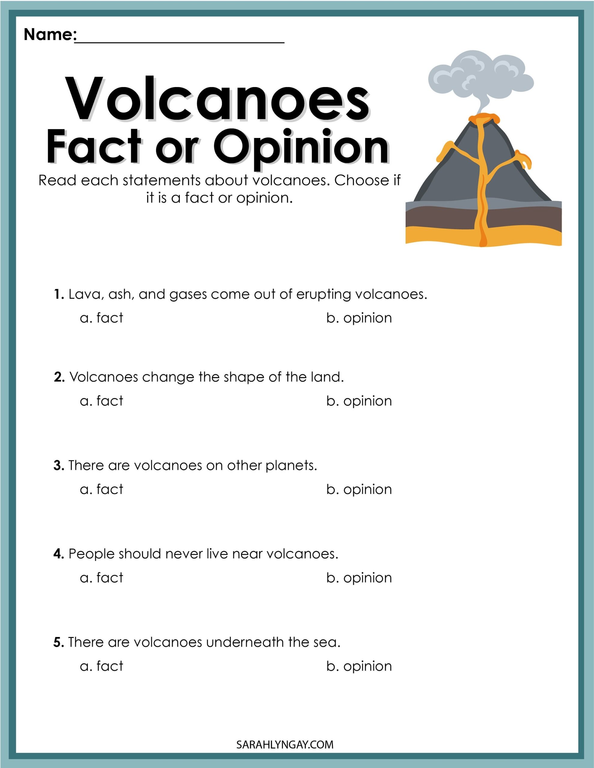 Volcano Volcano Printable Set Volcano Facts Instant Download Digital Download Kids Worksheet STEM Kid S Workbook Etsy Parts Of A Volcano Worksheets Labeling Diagram Cut Paste Description Made By Teachers