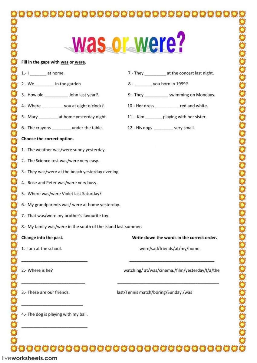 Was Were Alpensan Worksheets Library Question Words Worksheet Free Printable Digital PDF