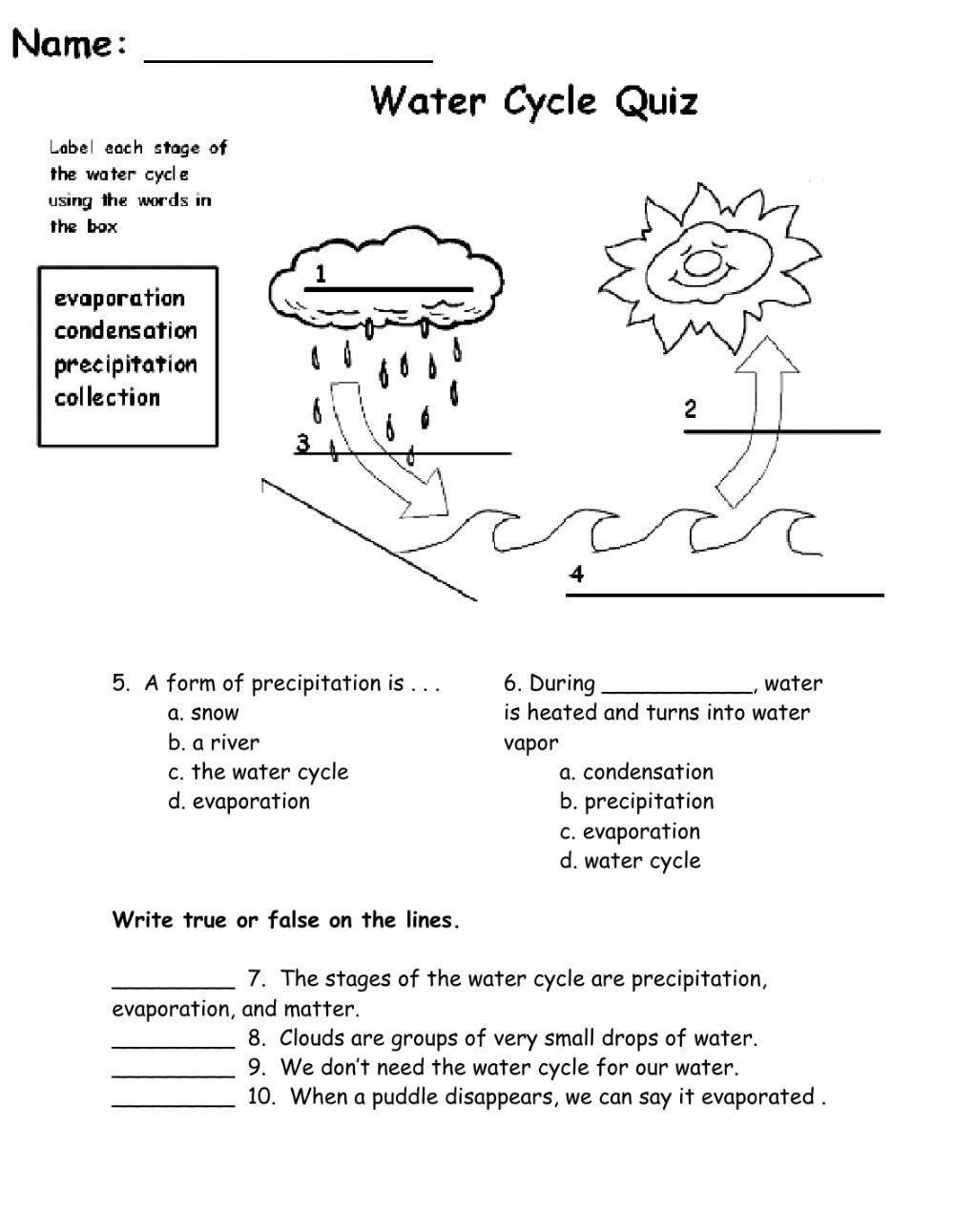 Water Cycle 2nd Class Cycle Worksheet Pdf Water Cycle 1st Standard Cycle Water Cycle Water Cycle 2nd Class Cycle Worksheet Pdf Water Cycle 1st Standard Cycle Water Cycle