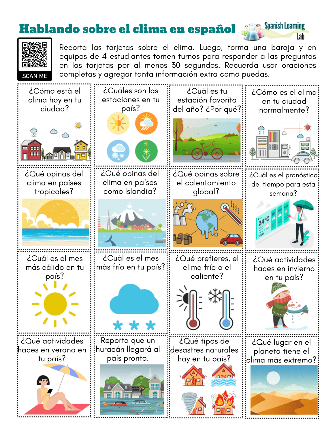 Having A Phone Conversation In Spanish PDF Worksheet Spanish Learning Lab
