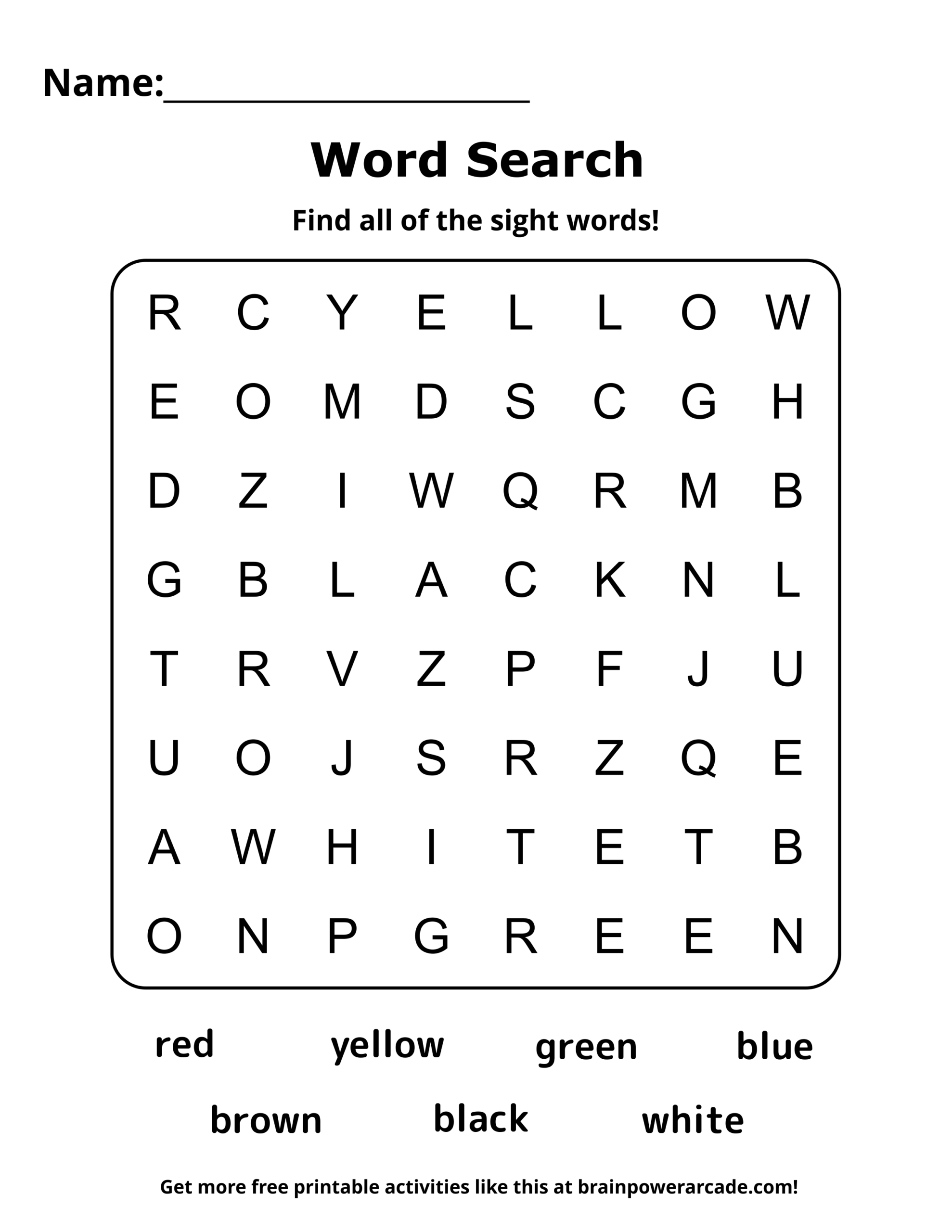Word Searches Brainpower Arcade Word Searches Brainpower Arcade