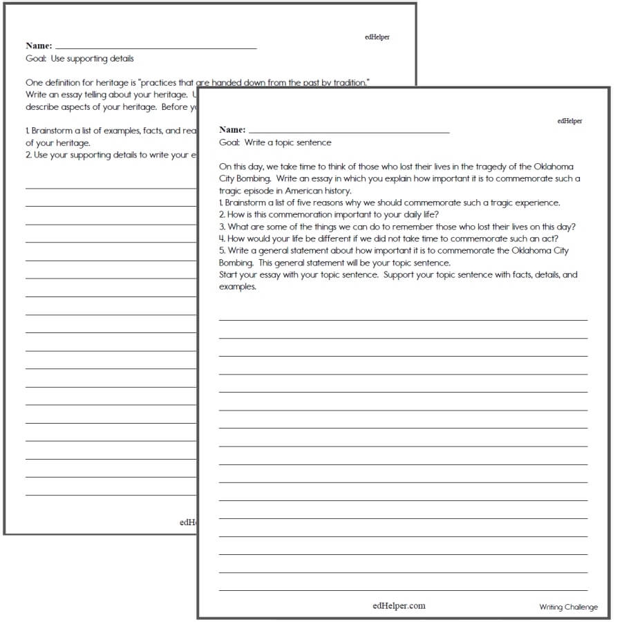 Sentence Writing Practice Worksheets Kindergarten
